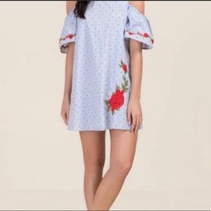 Miami Rose Embroidered Dress